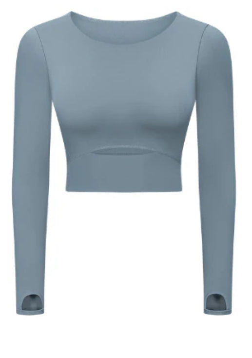 ZH-S2032 # LONG SLEEVED TOP WITH CHEST