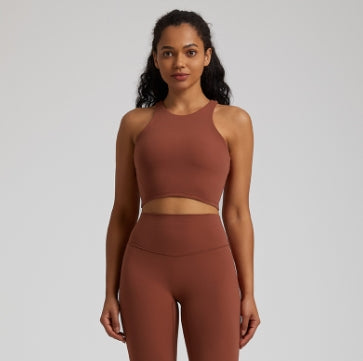 Luo Qi- 4033+4032 # Women Yoga Leggings # 4033-Leg + 4032 Bra Tank Tops