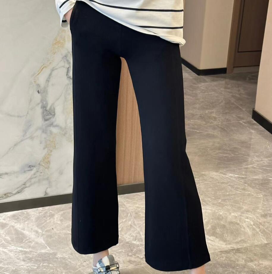 ribbed 25'' loose Pants For women