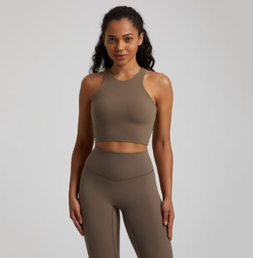 Luo Qi- 4033+4032 # Women Yoga Leggings # 4033-Leg + 4032 Bra Tank Tops