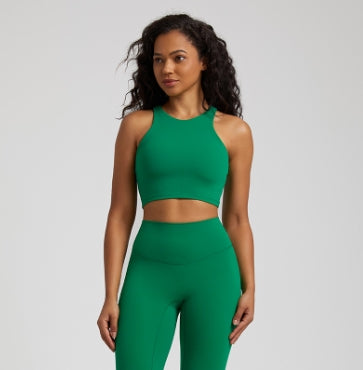 Luo Qi- 4033+4032 # Women Yoga Leggings # 4033-Leg + 4032 Bra Tank Tops