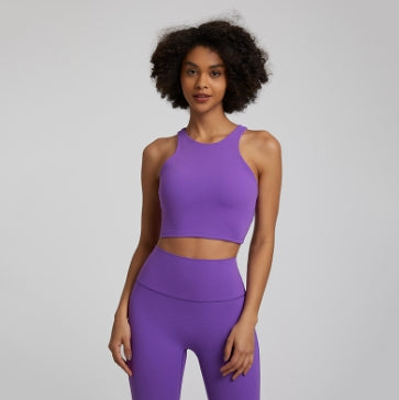 Luo Qi- 4033+4032 # Women Yoga Leggings # 4033-Leg + 4032 Bra Tank Tops
