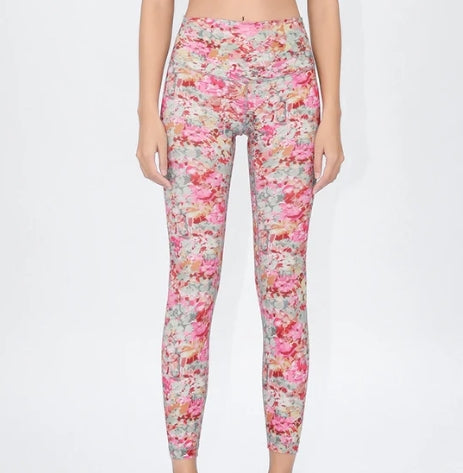 MC4 # Women Print Leggings # WAIST