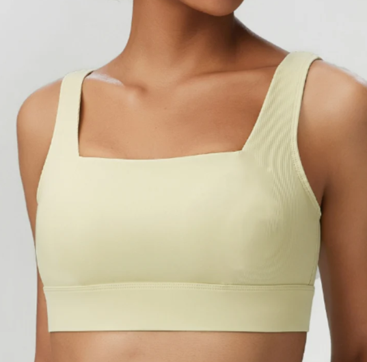 C135 # WOMEN RIBBED SPLICING BRA