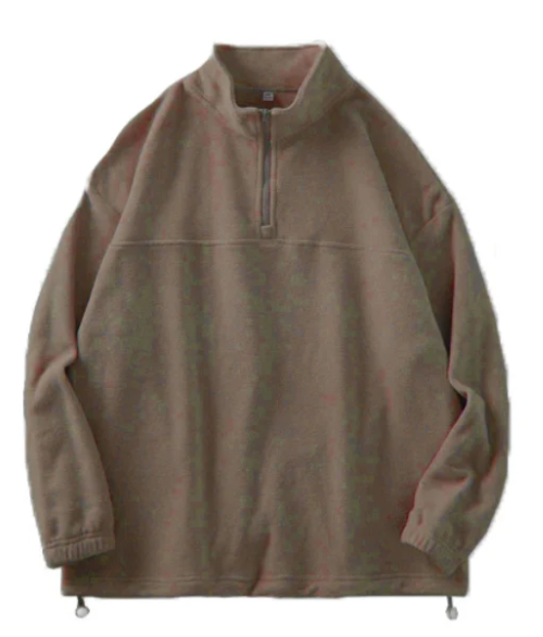 MEN FLEECE AUTUMN HALF ZIPPER COAT-WXFLEECECOAT