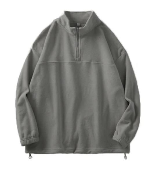 MEN FLEECE AUTUMN HALF ZIPPER COAT-WXFLEECECOAT