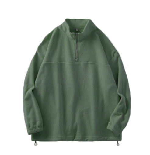 MEN FLEECE AUTUMN HALF ZIPPER COAT-WXFLEECECOAT