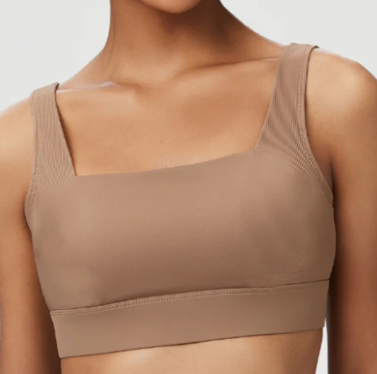 C135 # WOMEN RIBBED SPLICING BRA