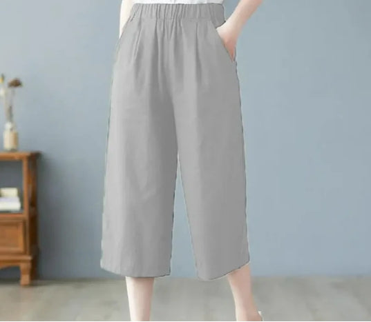 HIGH WAIST ANKLE-LENGTH PANTS #SHANGDONG-089