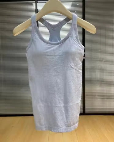 Solid Color Basic Ribbed Tank Tops Women#Zhuozhen  EBB
