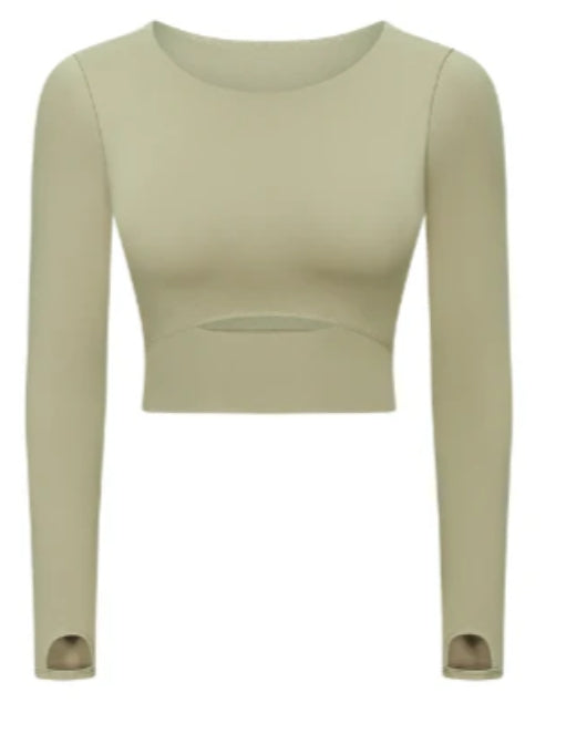 ZH-S2032 # LONG SLEEVED TOP WITH CHEST