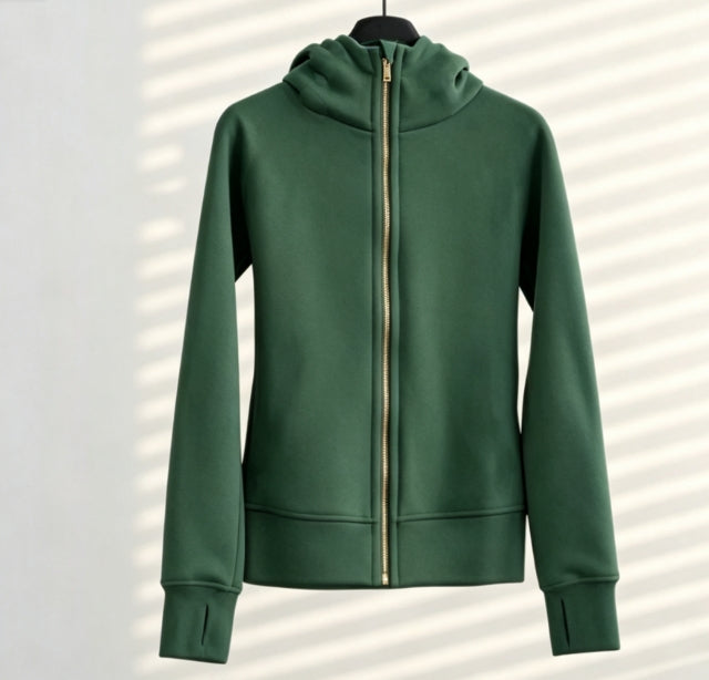S-002 full zipper gold hoodies (US size）