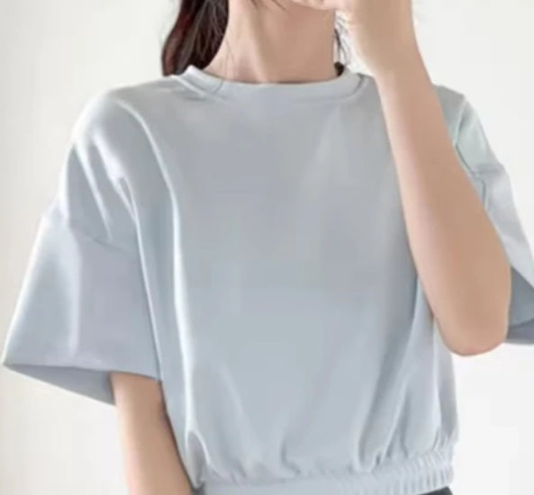 ZB025 # O-NECK SHORT T-SHIRT