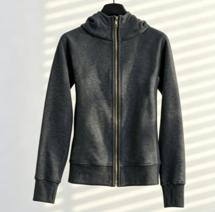 S-002 full zipper gold hoodies (US size）