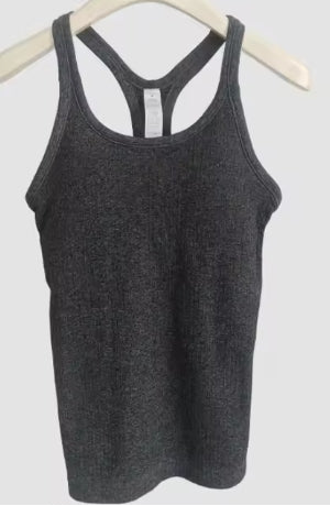 Solid Color Basic Ribbed Tank Tops Women#Zhuozhen  EBB
