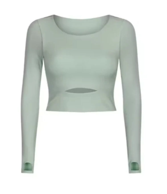 ZH-S2032 # LONG SLEEVED TOP WITH CHEST