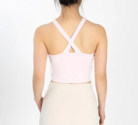 Women Solid Tank Tops Camisole Vest Women Fashion Sports Short Tops#ZH-DSS089
