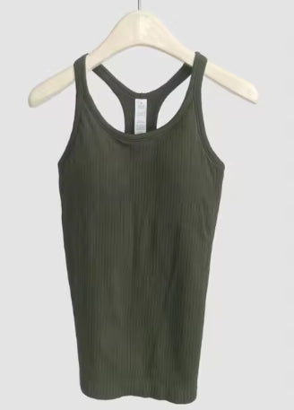 Solid Color Basic Ribbed Tank Tops Women#Zhuozhen  EBB