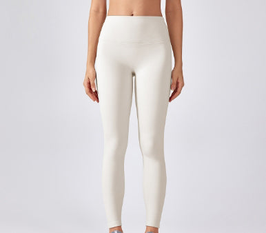 ZH-DAW196 # Women Thin Velvet Yoga Leggings -WAIST