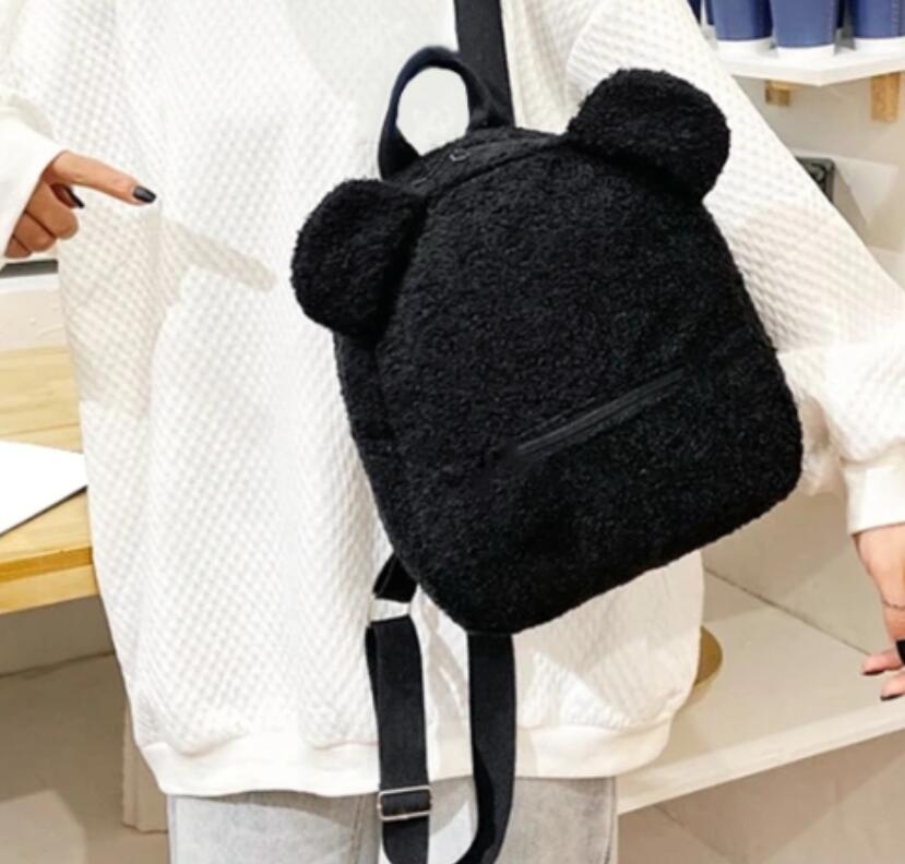 Lamb Wool Backpack Bag #shandong-550