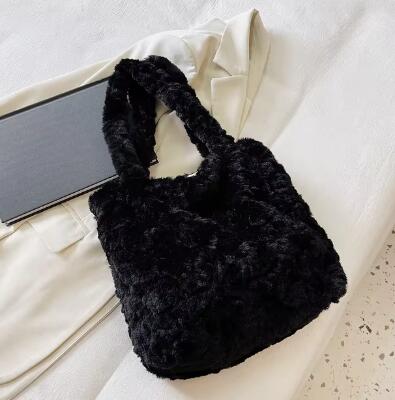 Lamb Wool Women's Shoulder Bag #shandong