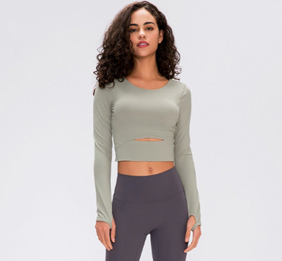 ZH-S2032 # LONG SLEEVED TOP WITH CHEST