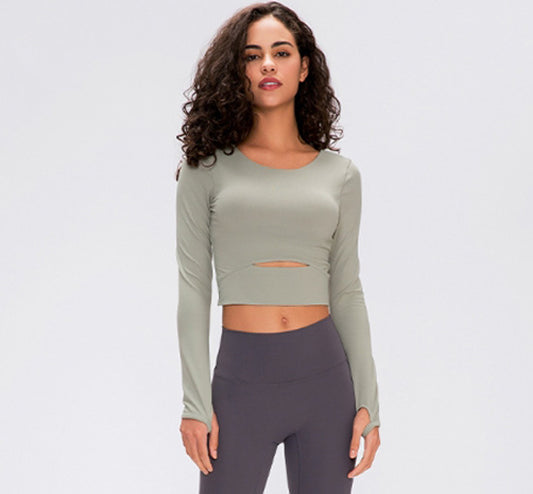 ZH-S2032 # LONG SLEEVED TOP WITH CHEST