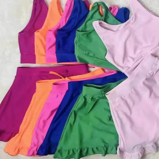 A08 # KID GIRLS SKIRT CHILDREN'S CASUAL TOP+ SKIRTS