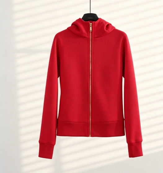 S-002 full zipper gold hoodies (US size）