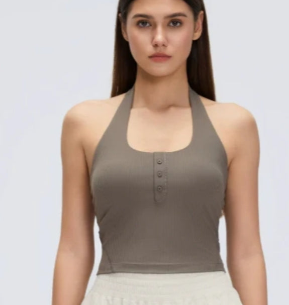 D26051 ribbed bra vest