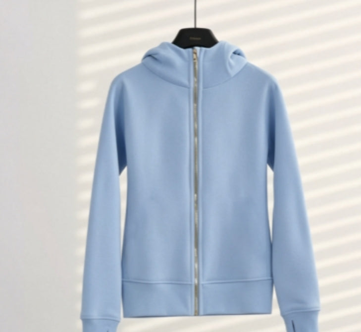 S-002 full zipper gold hoodies (US size）