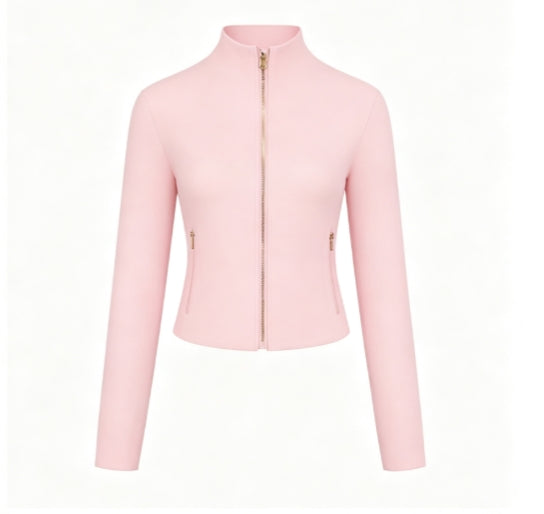 D-002 gold zipper jacket