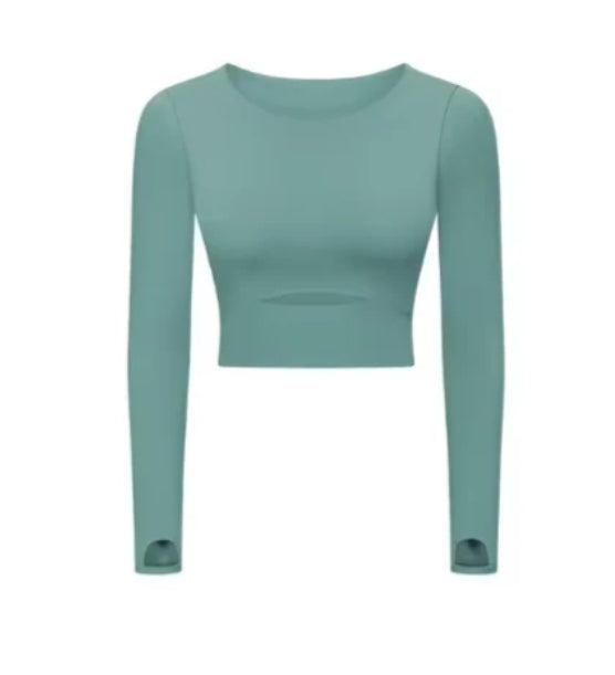 ZH-S2032 # LONG SLEEVED TOP WITH CHEST