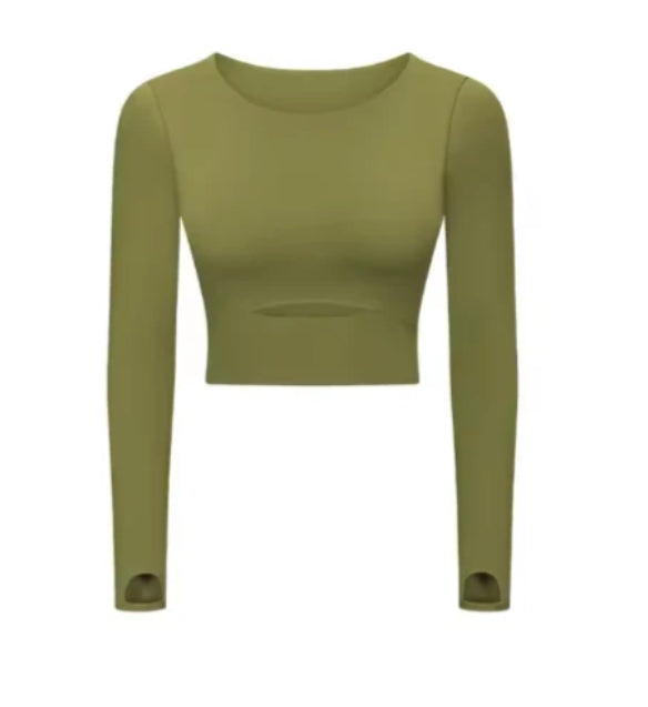 ZH-S2032 # LONG SLEEVED TOP WITH CHEST