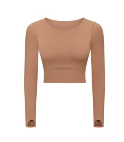ZH-S2032 # LONG SLEEVED TOP WITH CHEST