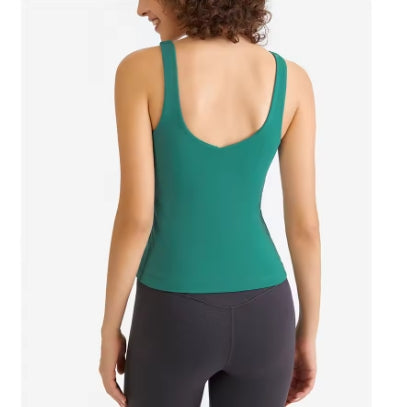 Deep U Neck Tank Tops