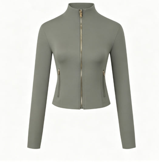 D-002 gold zipper jacket