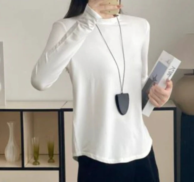 Women Thin Fleece T-Shirts Long Sleeve Tops #JZLOVEJIARONGCX
