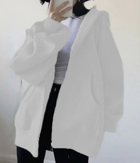 2313 # full zipper hoodies women