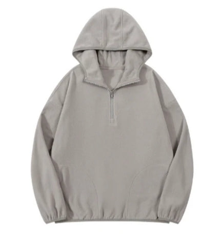 ZB030 # women half zipper hoodies