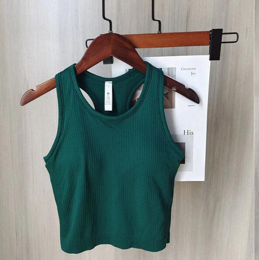 WOMEN RIBBED TANK SHORTER STYLE # BX646