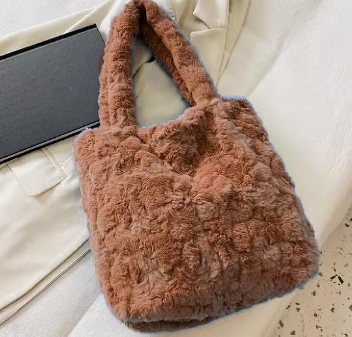 Lamb Wool Women's Shoulder Bag #shandong