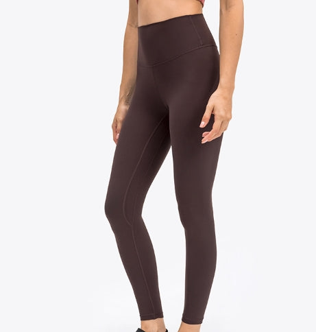 19037 # 4-way stretching yoga leggings Running Pants 25''   WAIST