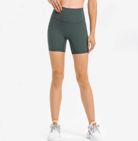 067 # High Waist Shorts Women Stretch Breathable Fitness Sports Leggings