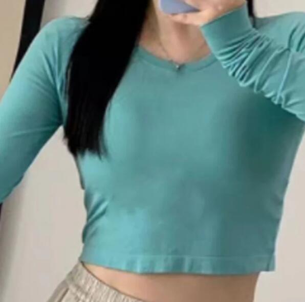 WOMEN SHORTER LONG SLEEVED T-SHIRT #2402