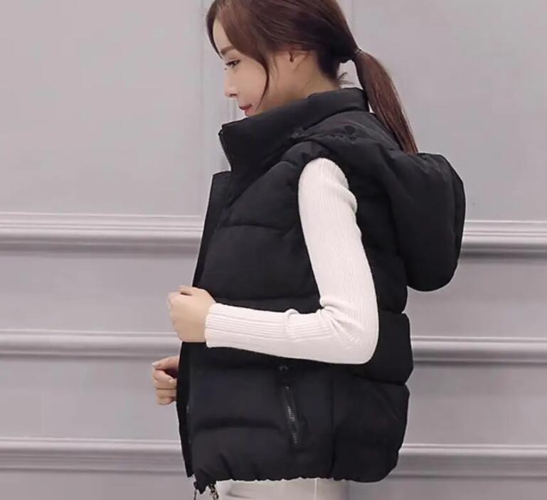 Women Sleeveless Jacket White Duck Down Vest