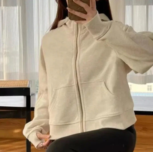 FLEECE PULLOVERS WITH HAT #SHANGDONG-057