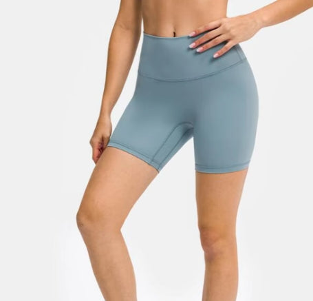 067 # High Waist Shorts Women Stretch Breathable Fitness Sports Leggings