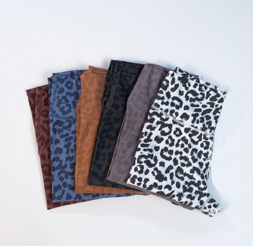 Leopard Skinny Sport Pants #WuYun-010BW-WAIST