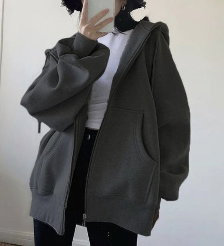 2313 # full zipper hoodies women